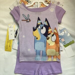 Cute Cartoon Kids Matching Set - Lavender